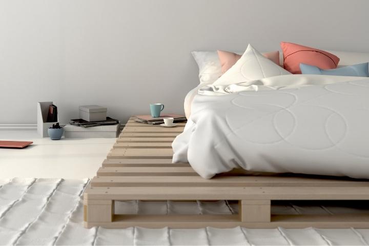 Giường ngủ pallet gỗ gấp gọn