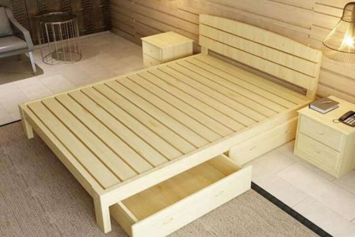 Giường pallet có đầu giường kiểu Hàn